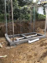 Bathroom foundation.