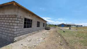 Inside walls are cemented on the first building