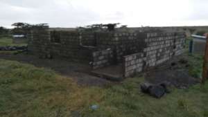 a blurry photo of the construction!