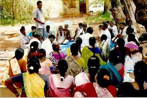 Planning meeting with village leaders