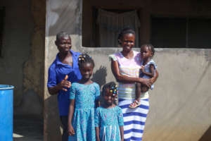 Adwoa with her family.