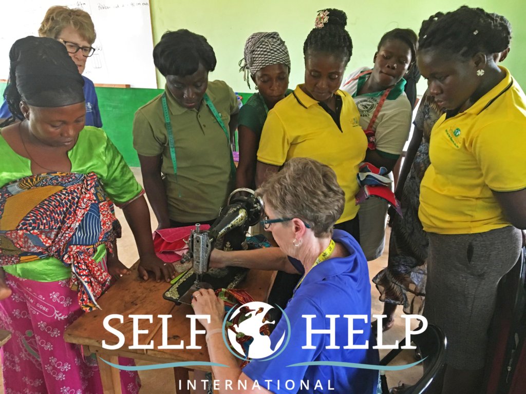 Trainees are hanging on Gail's every stitch