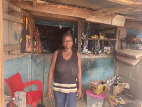 Ruth sells provisions in Kukubuso, Ashanti Region