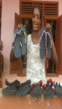 Sandra proudly shows off her charlies