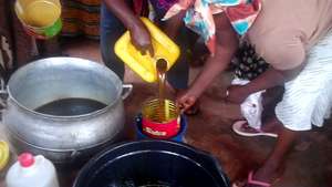 making soap