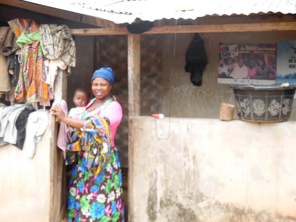 Lucy pictured at her current place of stay.