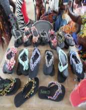 The final products: "charlie" sandals