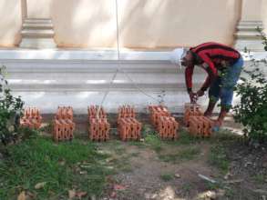 Raising tiles to the roof