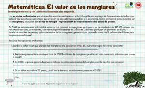 Example of math activity sheet.