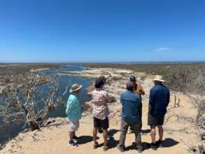 Ecological monitoring team in the field.