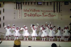 Children participating in cultural program