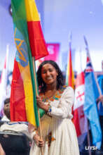 YoSA student at the LIYSF opening ceremony 2025