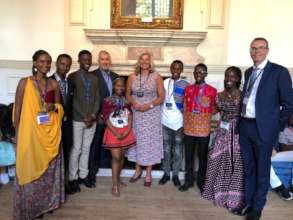 Tim Rooke (far right) with students at LIYSF