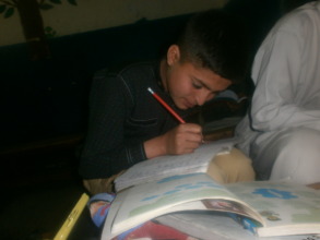 Shams doing homework