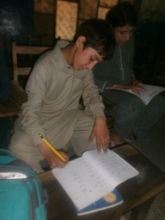 At school - reading in class
