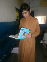 Participating in his favourite class