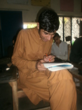The young doctor during class