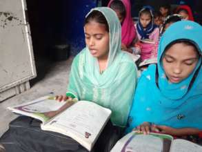 In her favorite Urdu Language class