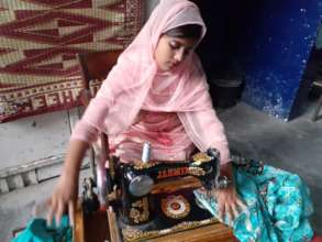 Zahida: Sowing clothes to support her family