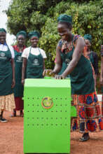 Woman trainer teaching how to dehydrate harvest