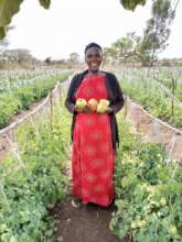 Maka Yaye in her garden