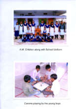 AM Children are in school uniform