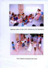 Children studying in tution
