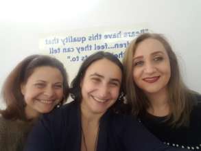 Together with the school Director from Afumati