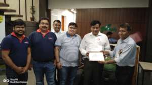 Felicitation at Bank of Baroda Head Office Rajkot