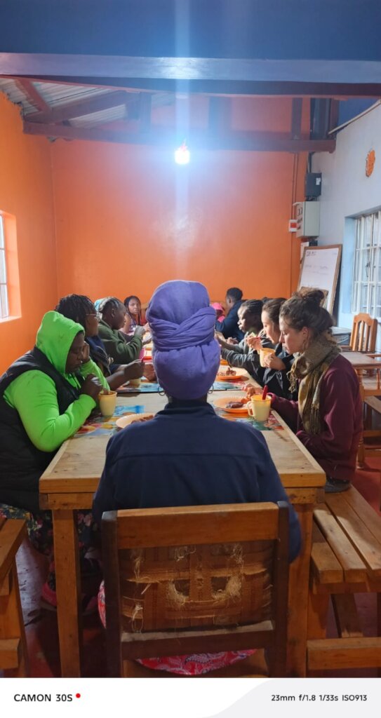 Women having breakfast together