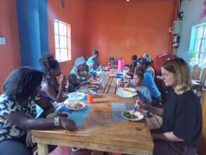 During lunch