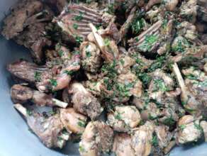Rabbit meat from our farm