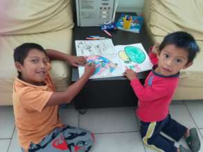 Children drawing