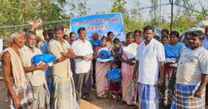 Victims are happy with relief materials