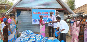 Victims are happy with relief materials