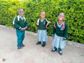 kids at first day of school