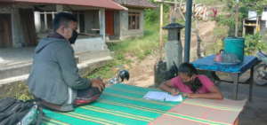 Distributing lessons materials to student's home