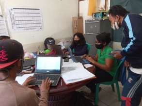 Teachers preparing final test/learning evaluation