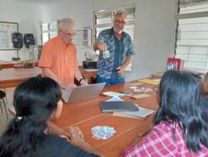 Chris and Duncan sharing their expertise