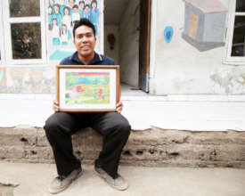 Kartya, EBPP school graduate, who now become our