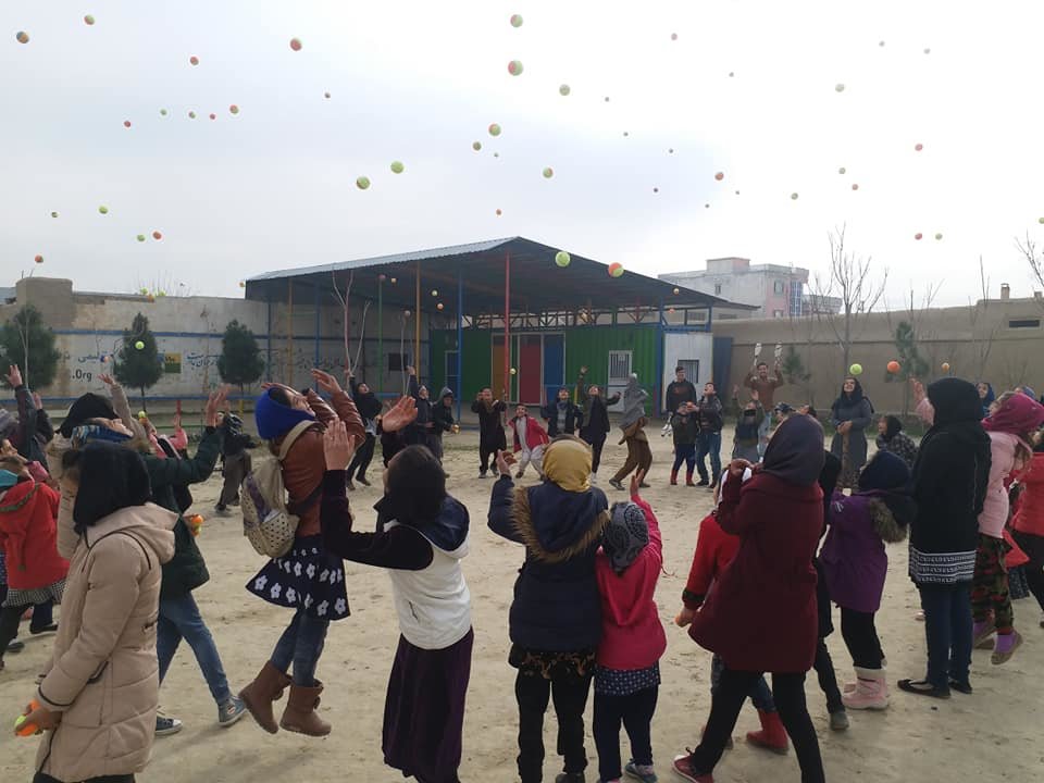 Cheerful Afghan Winter & Summer