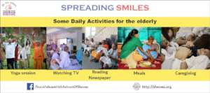Daily activities for the elderly at Old Age Home