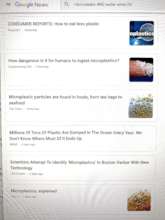 Microplastic AND Water GoogleNews Search - 7days