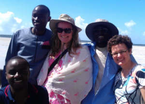 Martha and Tobi enjoying time with participants.