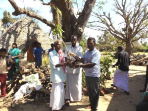 Planting Seedlings for Gaja Cyclone Victims