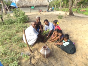Planting Seedlings for Gaja Cyclone Victims