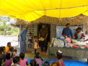 Distribution of Benefit materials to Target Child