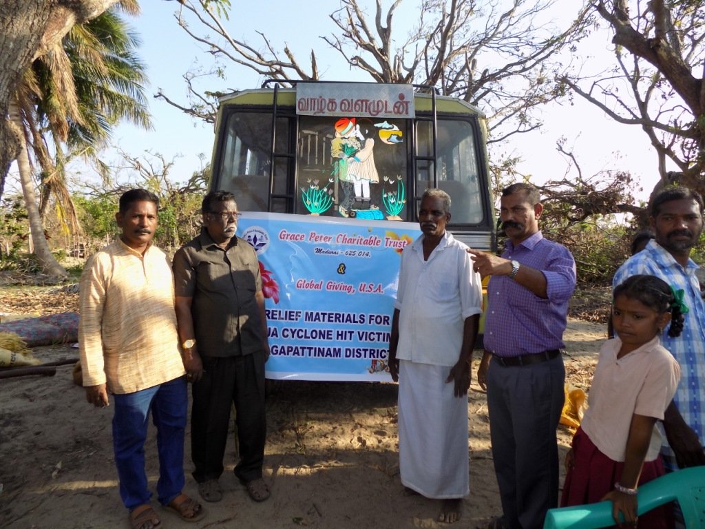 Relief and Recovery to Gaja Cyclone Hit Tamilnadu