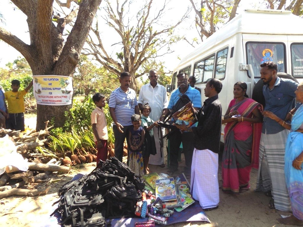 Relief and Recovery to Gaja Cyclone Hit Tamilnadu