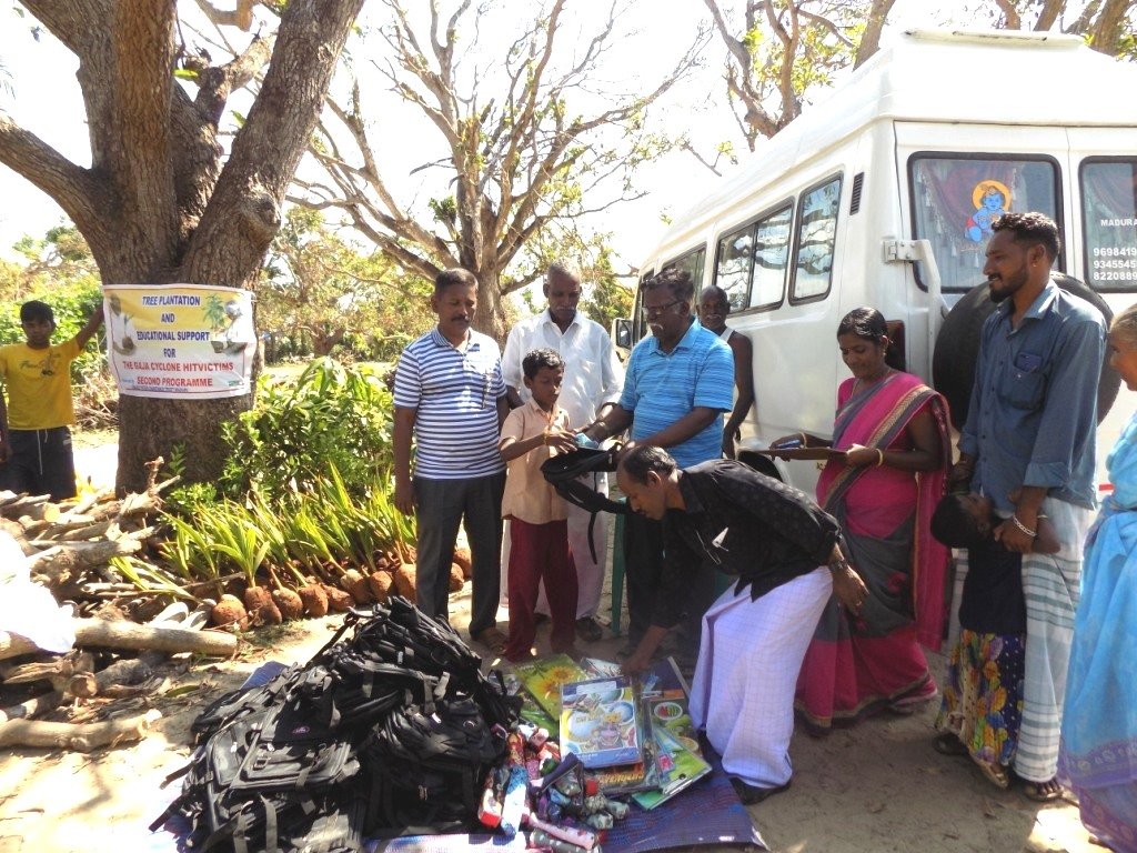 Relief and Recovery to Gaja Cyclone Hit Tamilnadu
